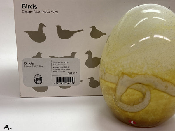 Steller's Eider Eggs shiny numbered or frosted unnumbered by Toikka