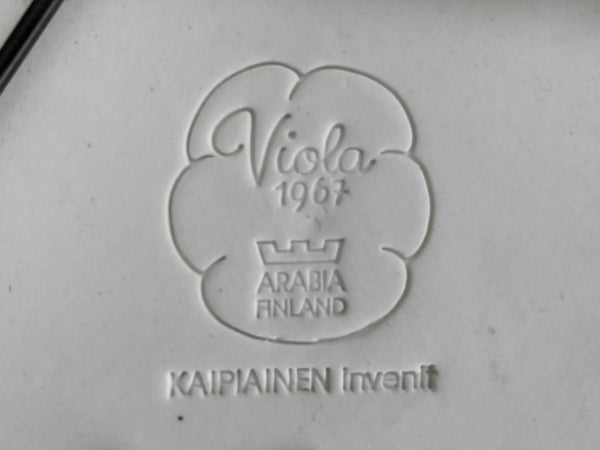 Birger Kaipiainen - Wall Plate big "Viola" Arabia Finland