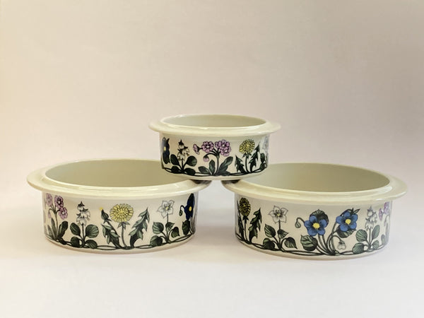 Flora series - Dinner Plates - decoration by Esteri Tomula Arabia 1979-1981