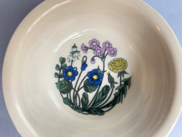 Flora series - Soup or Cereal Bowl - decoration by Esteri Tomula  Arabia 1979-1981