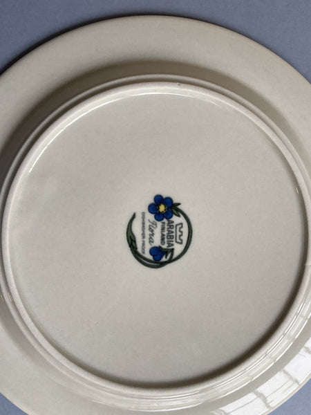 Flora series - Dinner Plates - decoration by Esteri Tomula Arabia 1979-1981