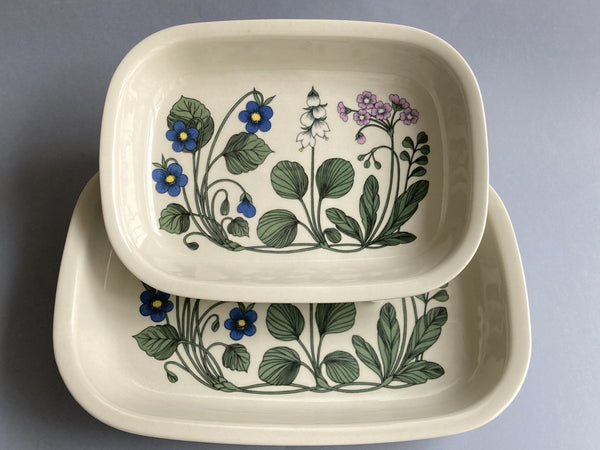 Flora series - Serving plate - decoration by Esteri Tomula  Arabia 1979-1981