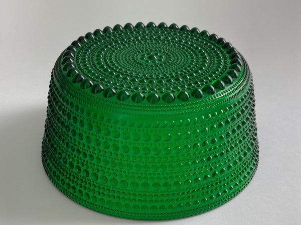 Vintage Kastehelmi - Green Bowl 0,85l- Oiva Toikka Nuutajärvi