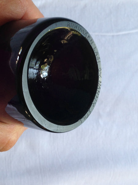 Nanny Still vase / bottle purple red Riihimäen Lasi (J)