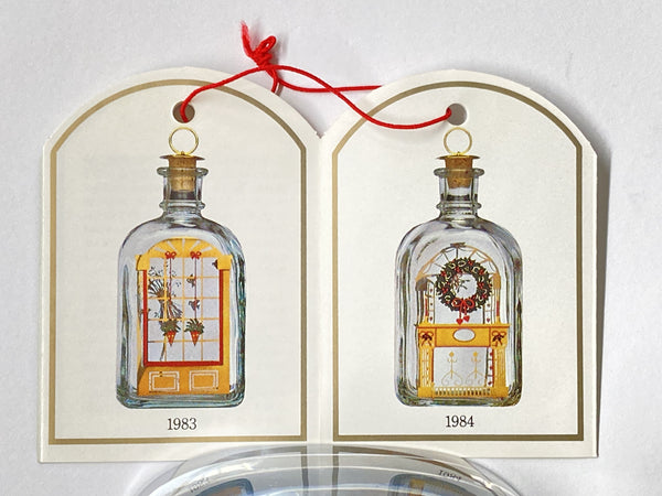 Holmegaard's Christmas Bottle - 1988 Vintage shot decanter Denmark