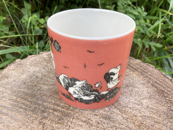 90's Moomin mug 1991-1996 Dark Rose (Moominmamma), Arabia