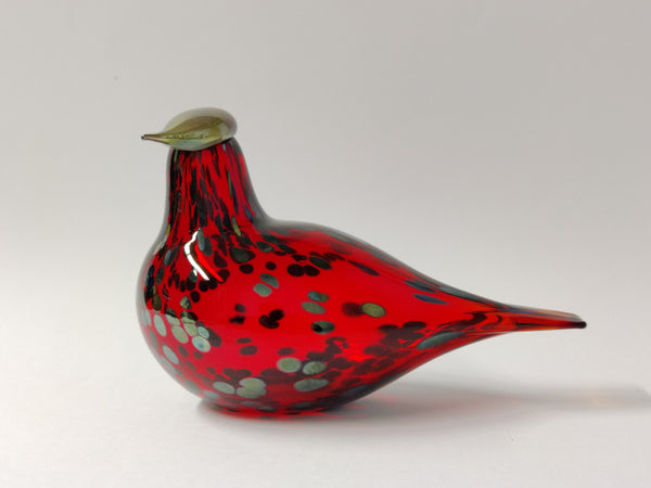 Ruby Bird - in ruby red glass by Oiva Toikka Nuutajärvi Finland