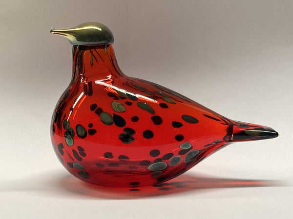 Ruby Bird - in ruby red glass by Oiva Toikka Nuutajärvi Finland