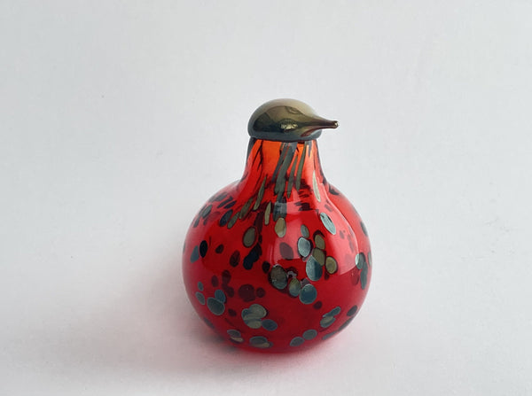 Ruby Bird - in ruby red glass by Oiva Toikka Nuutajärvi Finland