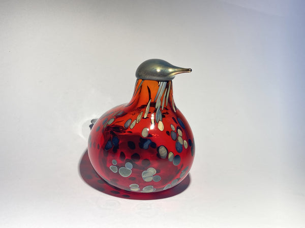 Ruby Bird - in ruby red glass by Oiva Toikka Nuutajärvi Finland