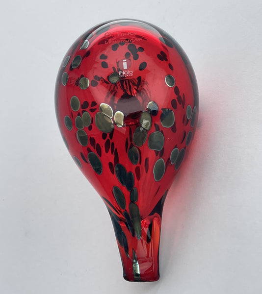 Ruby Bird - in ruby red glass by Oiva Toikka Nuutajärvi Finland