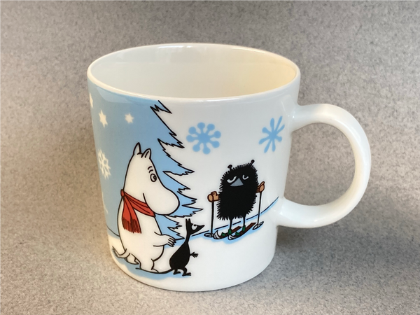 Winter-10, Skiing Competition Moomin mug Arabia Finland