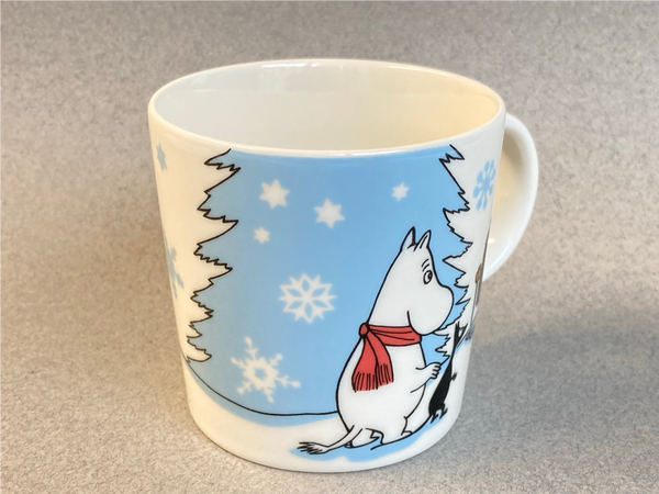 Winter-10, Skiing Competition Moomin mug Arabia Finland