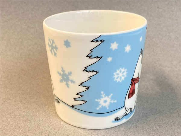 Winter-10, Skiing Competition Moomin mug Arabia Finland
