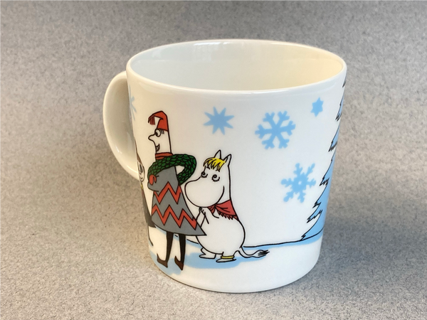 Winter-10, Skiing Competition Moomin mug Arabia Finland