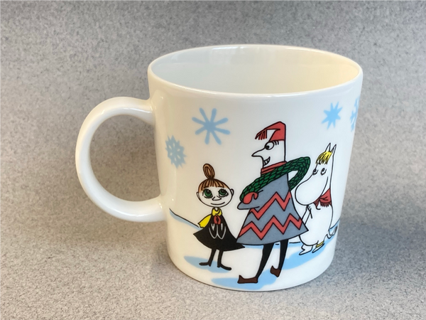 Winter-10, Skiing Competition Moomin mug Arabia Finland