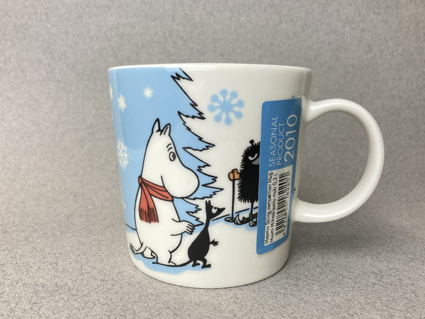 Winter-10 Skiing Competition Moomin mug (with sticker)