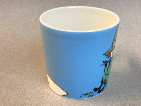 z08 Snufkin blue Moomin mug, 2002-2014