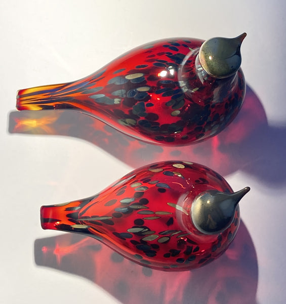 Ruby Bird - in ruby red glass by Oiva Toikka Nuutajärvi Finland