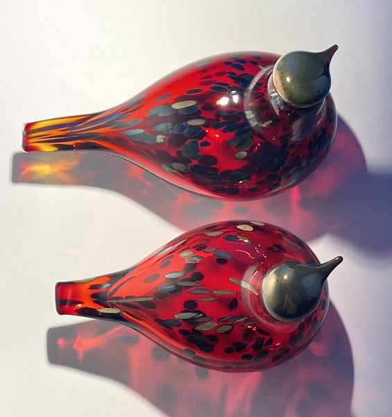 Ruby Bird - in ruby red glass by Oiva Toikka Nuutajärvi Finland