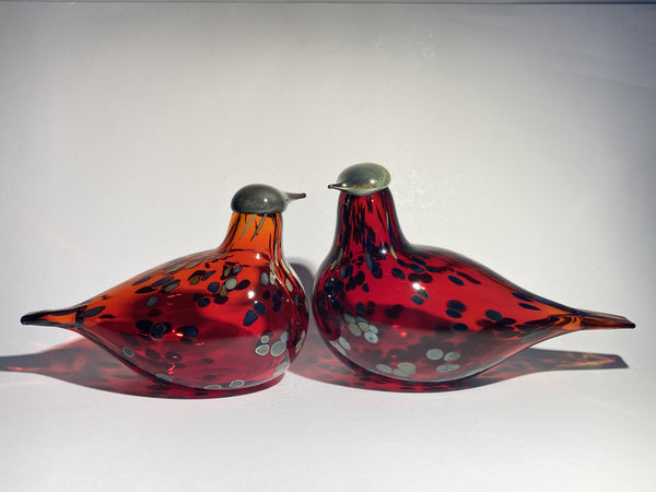 Ruby Bird - in ruby red glass by Oiva Toikka Nuutajärvi Finland