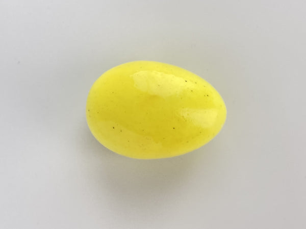 Egg shiny yellow - Oiva Toikka Nuutajärvi Finland in original box RARE