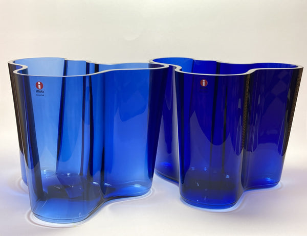 Alvar Aalto - Vases Recycled Grey and Special Recycled Blue ones 160mm (NEW)