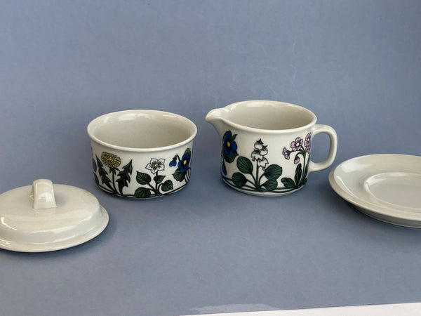 Flora series - Saucer 14,5cm - decoration by Esteri Tomula Arabia 1979-1981