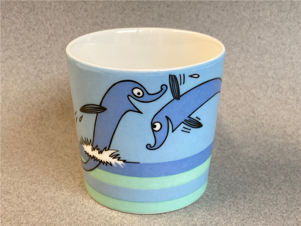 Summer-07, The Dolphindive Moomin mug by Arabia, Finland