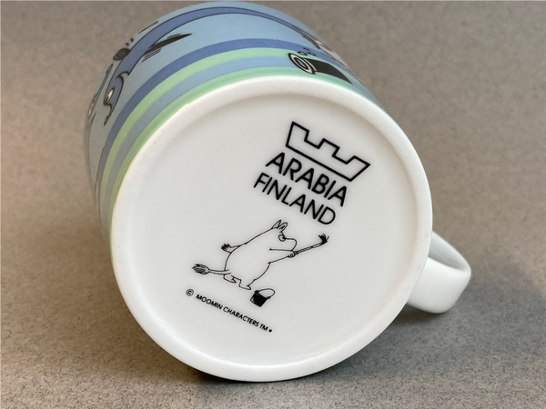 Summer-07, The Dolphindive Moomin mug by Arabia, Finland