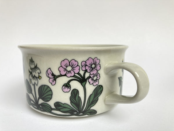 Flora Tea Cup and saucer decor by Esteri Tomula Arabia Finland 1979-1981