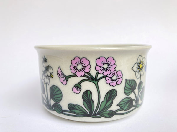 Flora Tea Cup and saucer decor by Esteri Tomula Arabia Finland 1979-1981